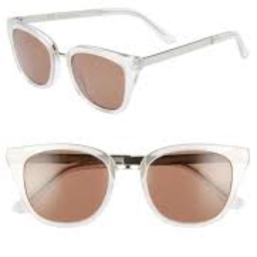 NWT MADEWELL Playlist Sunglasses Ashen Grey Glitter